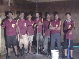 Water Tank Cleaning Team at Work
